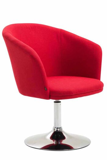 Chaise - Tissu - Aspect spécial - Rouge, SKU455 1