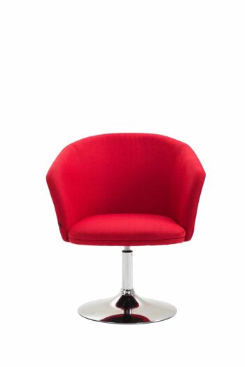 Chaise - Tissu - Aspect spécial - Rouge, SKU455 2
