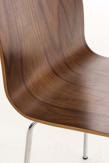 Chaise - Chaise de salle à manger - Design scandinave - Solide - Bois - Noyer - 43x47x87 cm , SKU476 5