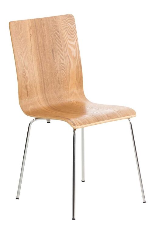 Stoel - Eetkamerstoel - Scandinavisch design - Solide - Hout - Eikenhout - 43x47x87 cm , SKU477