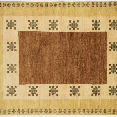 Afghan Modern Chobi Ziegler 210x160 tappeto annodato a mano 160x210 multicolore geometrico