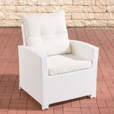 Tuinstoel - Fauteuil - Polyrotan - Wit , SKU502