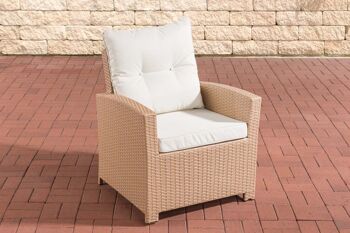 Chaise de jardin - Fauteuil - Polyrotin - Sable , SKU505 1