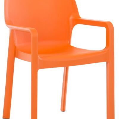Tuinstoel - Kunststof - Comfortabel - Oranje , SKU513