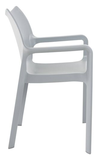 Chaise de jardin - Plastique - Confortable - Gris clair , SKU524 2