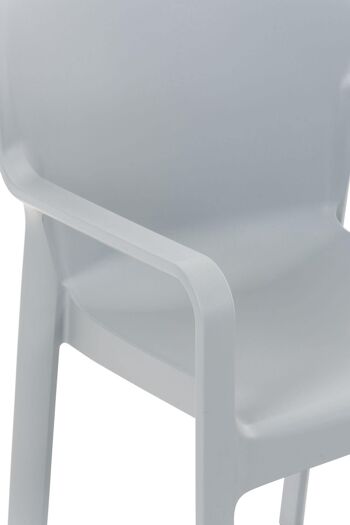 Chaise de jardin - Plastique - Confortable - Gris clair , SKU524 5