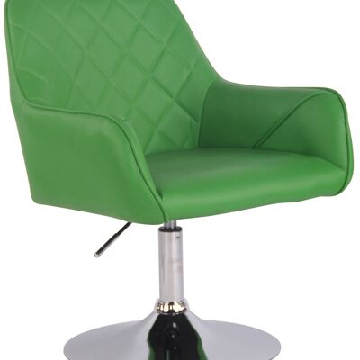 Fauteuil - Kunstleer - Modieuze stoel - Comfortabel - Rug- en armleuning - Draaibaar - Groen , SKU528