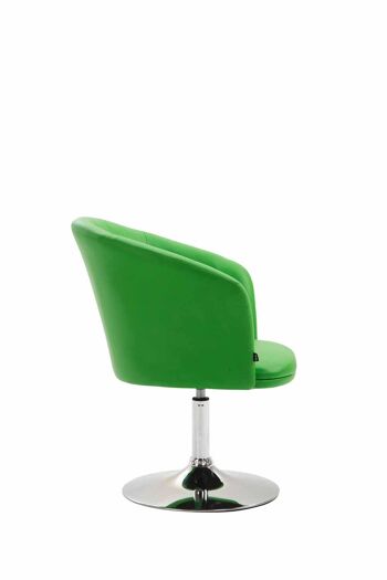 Fauteuil - Assise rembourrée - Cuir artificiel - Vert , SKU537 3