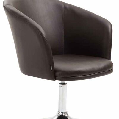 Fauteuil - Gewatteerde Zitting - Kunstleer - Bruin , SKU540