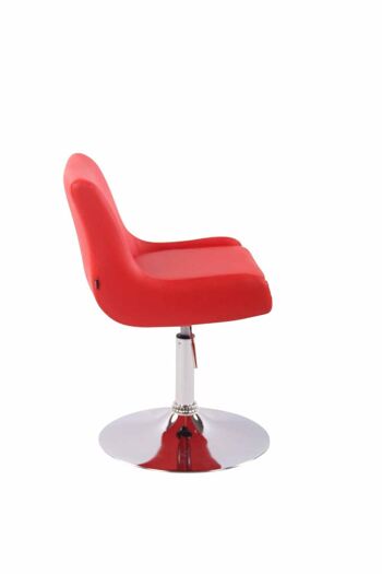 Fauteuil - Chaise pivotante - Moderne - Cuir artificiel - Rouge , SKU543 3
