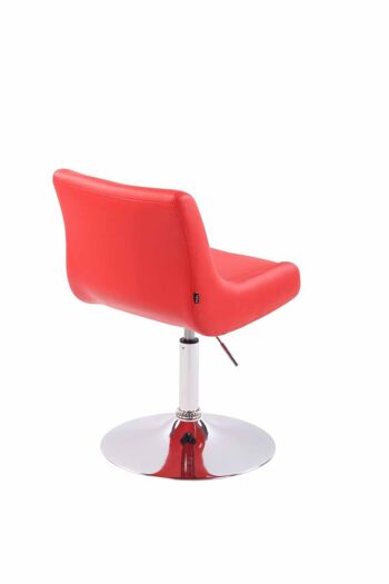 Fauteuil - Chaise pivotante - Moderne - Cuir artificiel - Rouge , SKU543 4