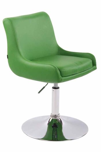 Fauteuil - Chaise pivotante - Moderne - Cuir artificiel - Vert , SKU545 1