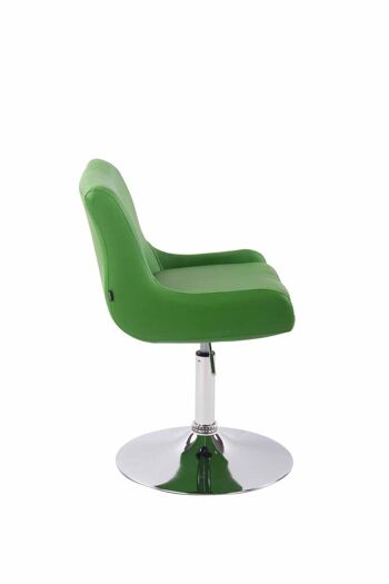 Fauteuil - Chaise pivotante - Moderne - Cuir artificiel - Vert , SKU545 3