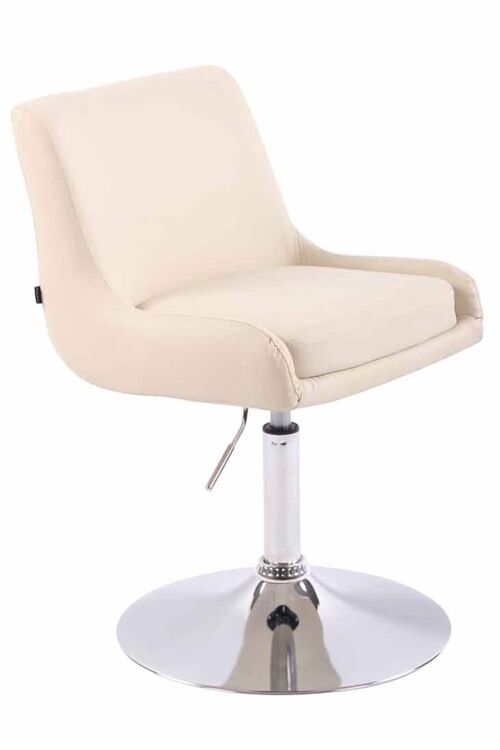 Fauteuil - Draaistoel - Modern - Kunstleer – Crème , SKU547