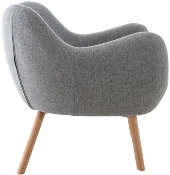 Chaise longue - Chaise longue - Fauteuil - Tissu - Gris , SKU571 3