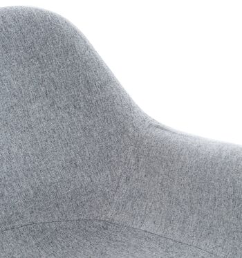 Chaise longue - Chaise longue - Fauteuil - Tissu - Gris , SKU571 4