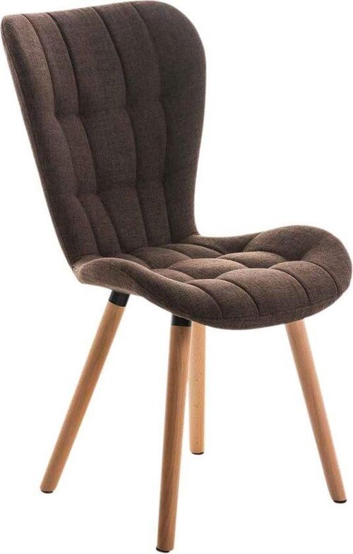 Eetkamerstoel - Modern - Comfortabel - Stof - Bruin , SKU577