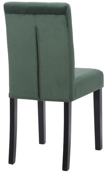 Chaise de salle à manger - Velours - Moderne - Vert , SKU595 4