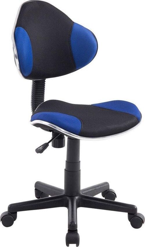 Bureaustoel | Comfortabel | Microfiber - Blauw/Zwart , SKU680