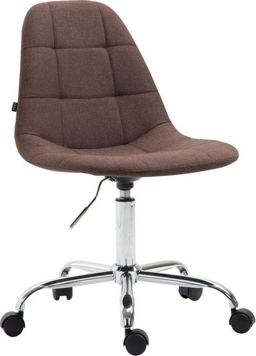 Bureaustoel | Comfortabel | Stof | Rood - Bruin , SKU756