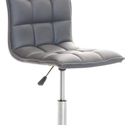 Bureaustoel - Stoel - Design - In hoogte verstelbaar - Kunstleer - Rood - 57x57x106 cm - Grijs , SKU779