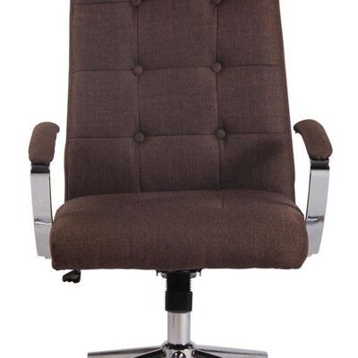 Bureaustoel volwassenen - stoel van stof - taupe - 61x65x124 - Bruin , SKU783