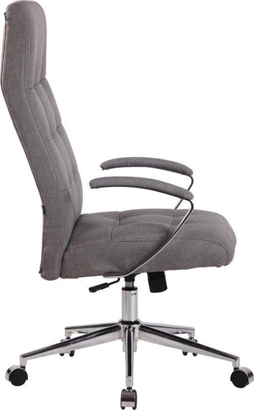 Bureaustoel volwassenen - stoel van stof - taupe - 61x65x124 - Grijs , SKU784