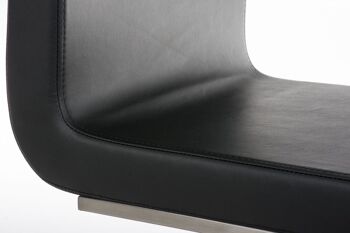 Chaise de salle à manger - Chaise - Cuir artificiel - Bleu , SKU813 4