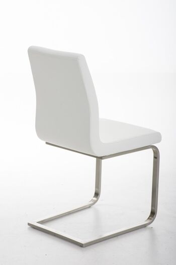 Chaise de salle à manger - Chaise - Cuir artificiel - Bleu , SKU813 5