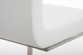 Chaise de salle à manger - Chaise - Cuir artificiel - Bleu , SKU813 6