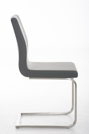 Chaise de salle à manger - Chaise - Cuir artificiel - Bleu , SKU813 7