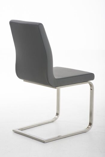 Chaise de salle à manger - Chaise - Cuir artificiel - Bleu , SKU813 8