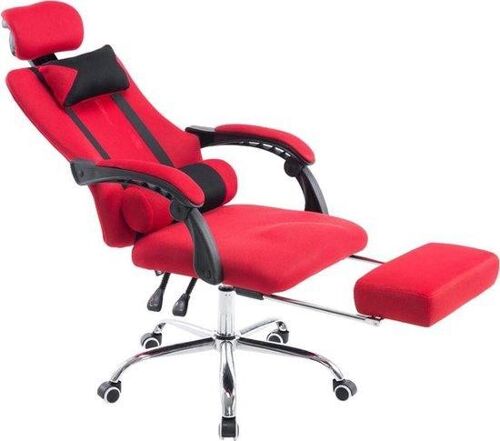 Bureaustoel mesh-look - bureaustoel voor volwassenen - rood - 155x60x130 , SKU825
