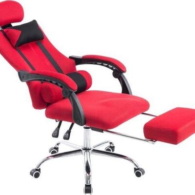 Bureaustoel mesh-look - bureaustoel voor volwassenen - rood - 155x60x130 , SKU825