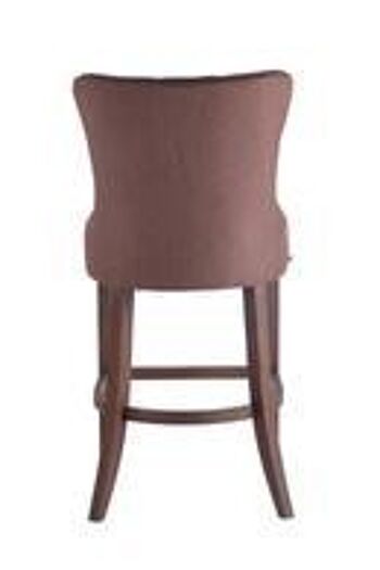 Tabouret de bar - Tabouret - Design - Protecteurs de sol - Tissu - Marron foncé - 59x55x115 cm , SKU846 3