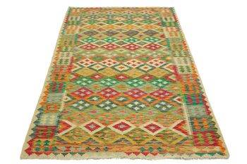 Afghan Maimana Kilim Coloré 232x116 Tapis tissé à la main 120x230 Travail manuel Chambre Orient 2