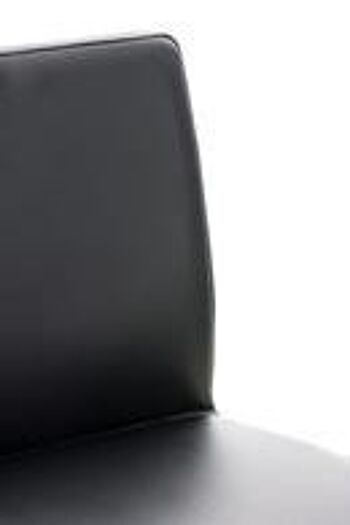 Tabouret de bar - Tabouret - Design - Repose-pieds - Cuir artificiel - Noir / noir - 40x49x118 cm , SKU884 4