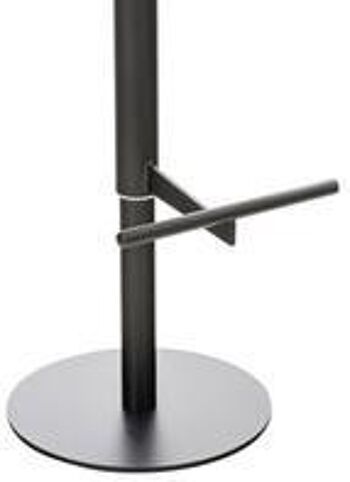 Tabouret de bar - Tabouret - Design - Repose-pieds - Cuir artificiel - Noir / noir - 40x49x118 cm , SKU884 6
