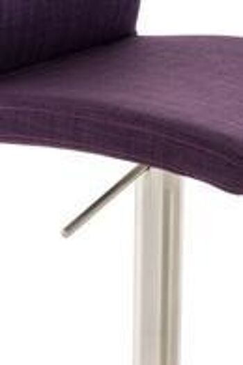Tabouret de bar - Tabouret - Design - Repose-pieds - Cuir artificiel - 40x49x118 cm - Violet , SKU886 9