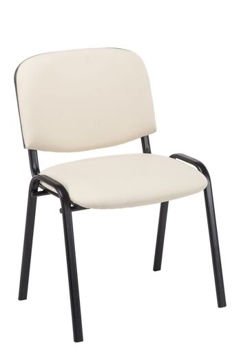 Chaises - Chaises chaises de salle à manger - Lot de 12 - Empilable - Cuir artificiel - 53x53x83 cm - Marron, SKU921 4