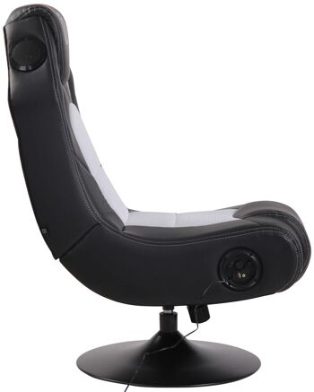 Chaise de jeu - Chaise pivotante - Chaise sonore - Noir/Noir , SKU957 9