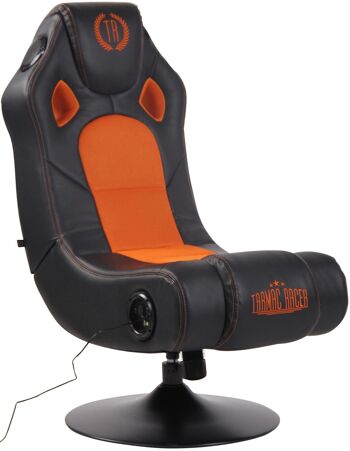 Chaise de jeu - Chaise pivotante - Chaise sonore - Orange/Noir , SKU961 1