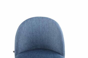Chaise de salle à manger - Tissu - Pieds Natura - Stable - Bleu, SKU986 4