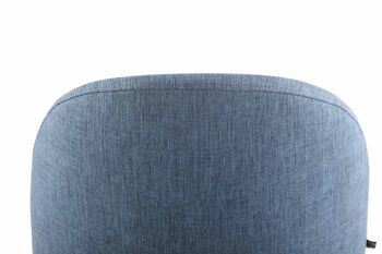 Chaise de salle à manger - Tissu - Pieds Natura - Stable - Bleu, SKU986 5