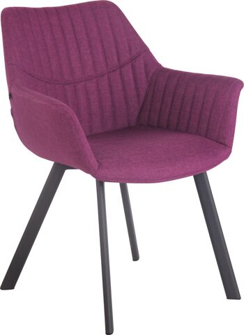 Chaise de salle à manger - Tissu - Chaise visiteur - Violet , SKU1000 1