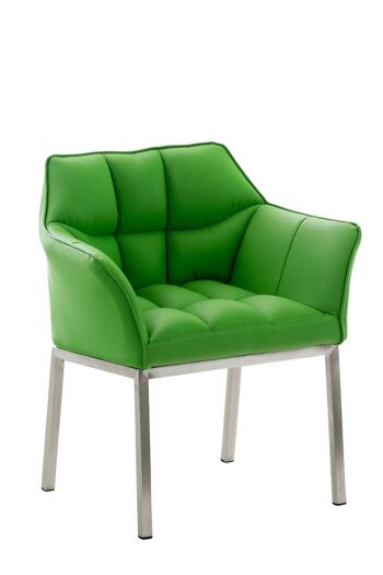 Chaise de salle à manger - Chaise - Confortable - Cuir artificiel - Vert , SKU1039 1