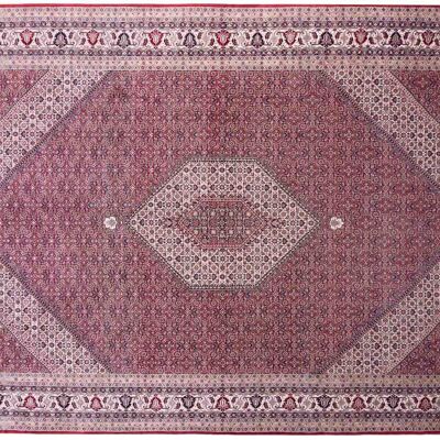 Bidjar 14/70 400x297 tappeto annodato a mano 300x400 motivo geometrico multicolore