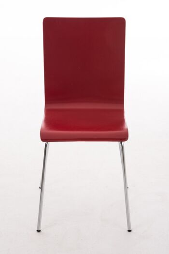 Chaise de salle à manger - Robuste - Rouge , SKU1049 10