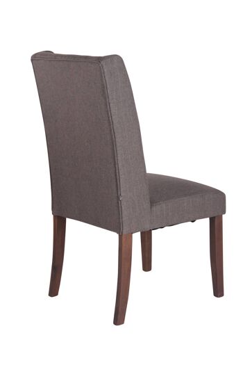 Chaise de salle à manger - Lot de 2 - Tissu - Gris , SKU1061 8