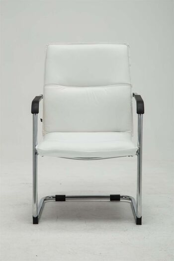 Chaise de salle à manger - Lot de 2 - Similicuir - Blanc , SKU1062 2